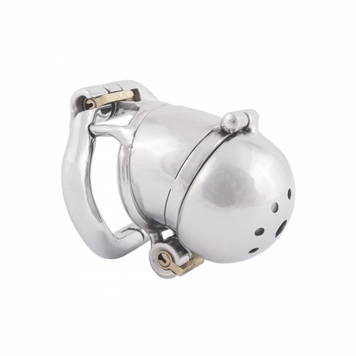 TERNENCE Stainless Steel Male Chastity Device Ergonomic Design Cock Cage with 2 Built-in Locks