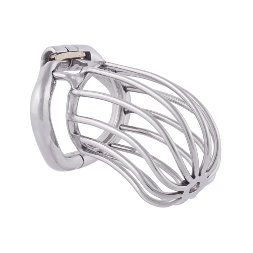 TERNENCE Chastity Locked 304 Stainless Steel Long Section of The cage Men Chastity Lock