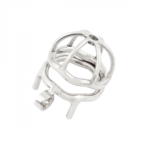 TERNENCE Male Chastity Cage Medical Grade 304 Stainless Steel Ergonomic Design Mens Cock Cage for Closed Ring (only cages do not include rings and loc